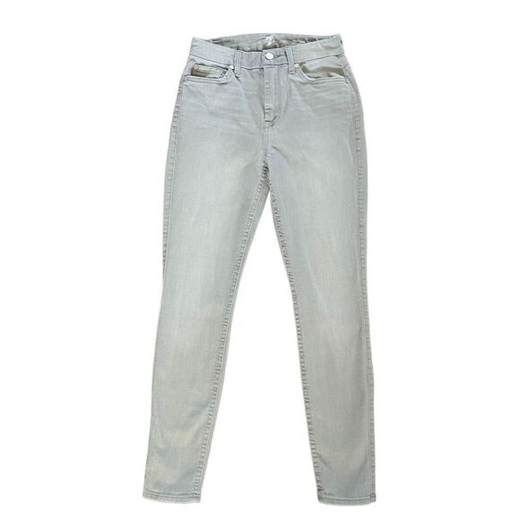 7 For All Mankind High Waist Ankle Skinny Jeans - Picture 1 of 7